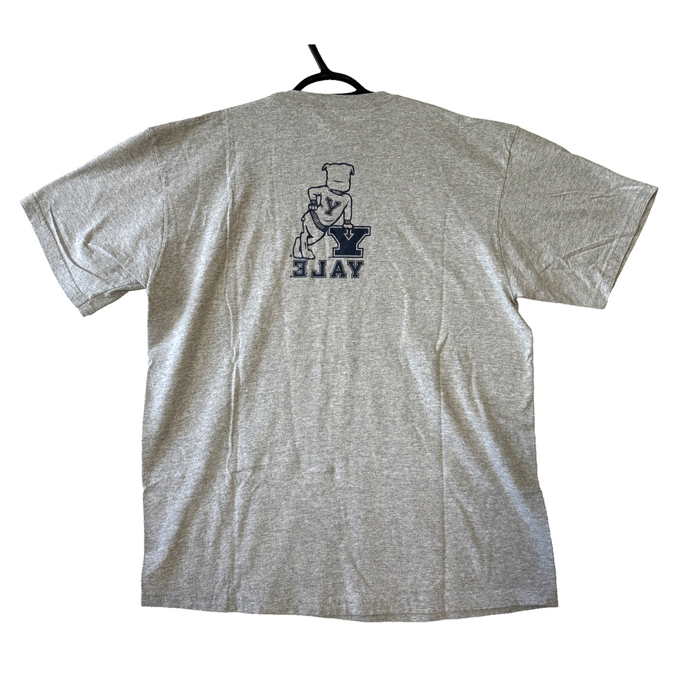 Champion Yale University Bulldogs Graphic Short Sleeve T-Shirt Size XL Gray - Picture 2 of 10